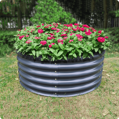 17" Tall x 42" Round Raised Garden Bed