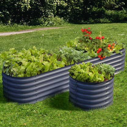 Olle 4-Style Modular Galvanized Raised Garden Beds