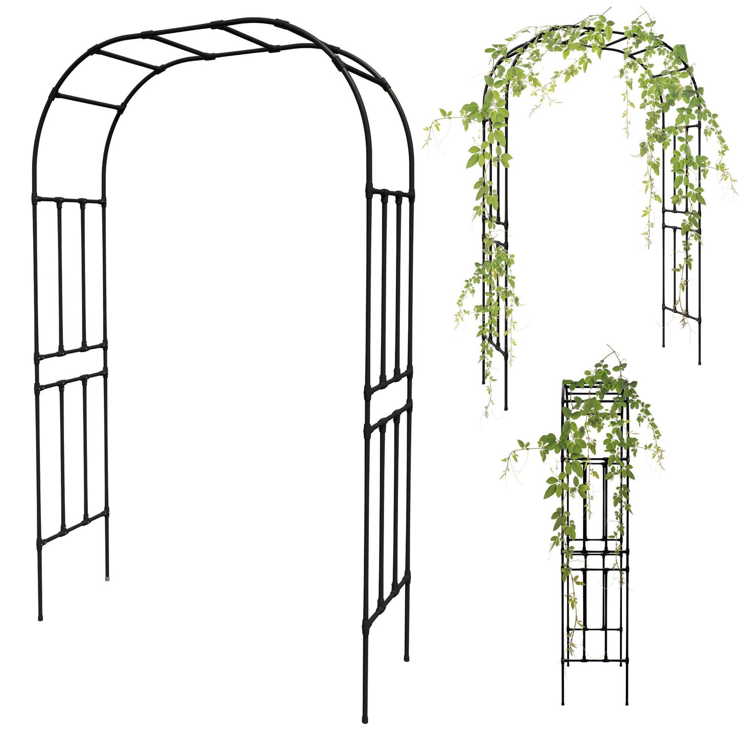 Olle Garden 95" High 59" Wide Arch Trellis