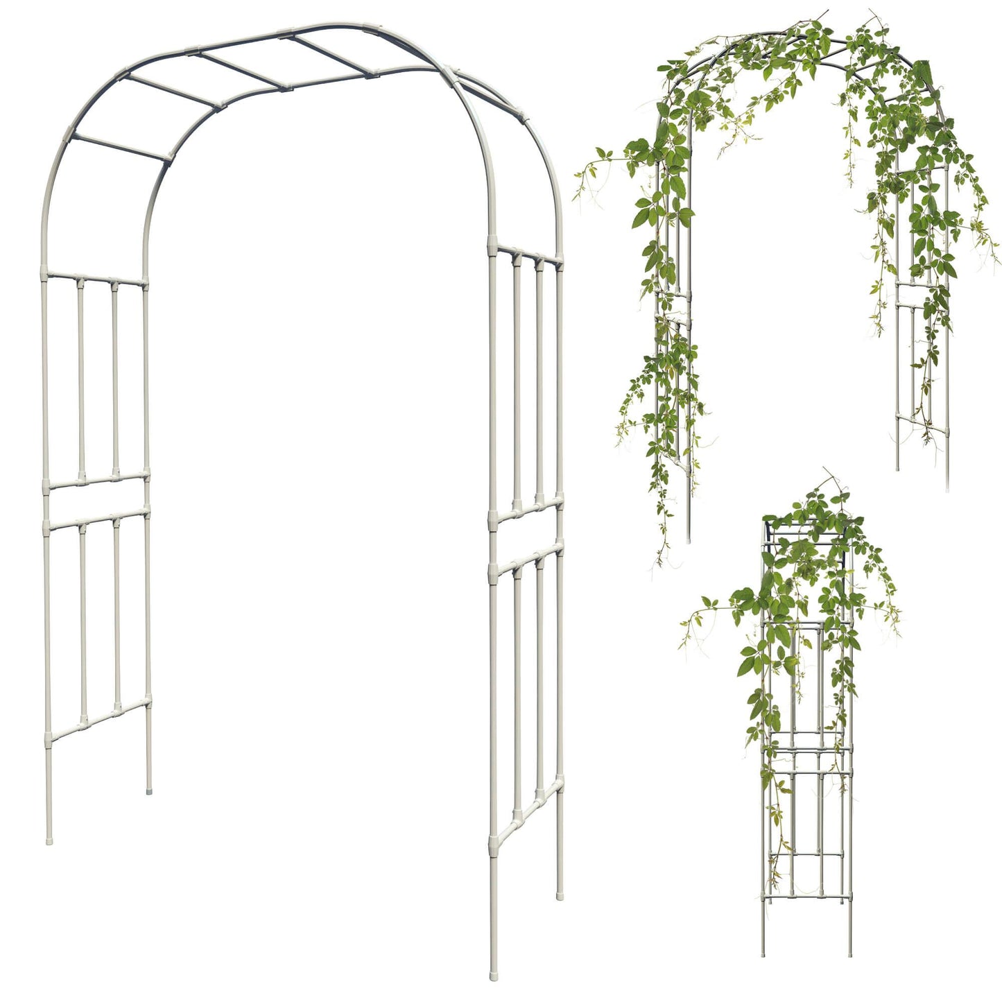 Olle Garden 95" High 59" Wide Arch Trellis