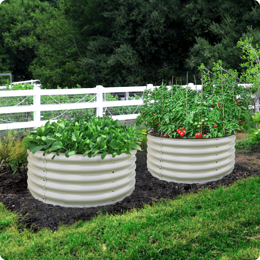 17" Tall x 42" Round Raised Garden Bed