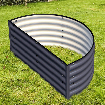 17" Tall Decorative Semi-Circle Raised Garden Bed Kits