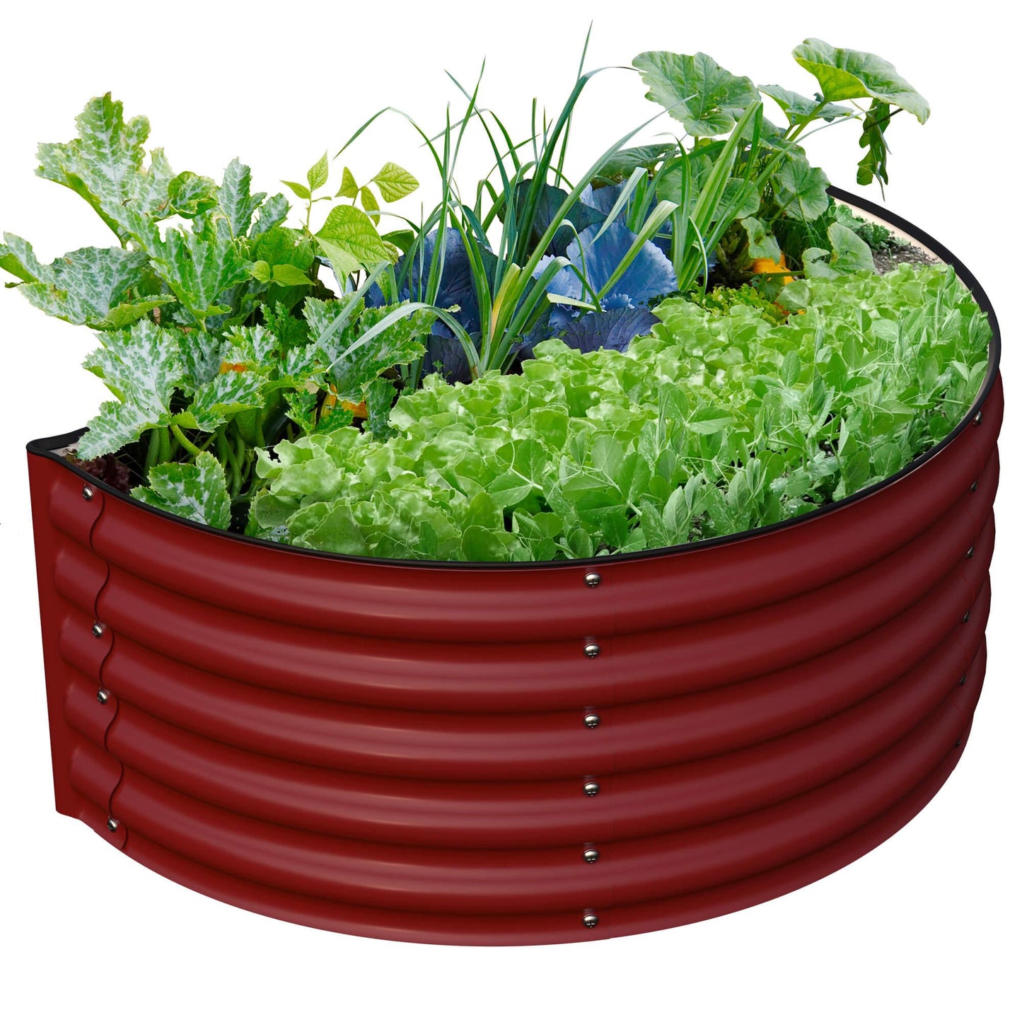 17" Tall Decorative Semi-Circle Raised Garden Bed Kits