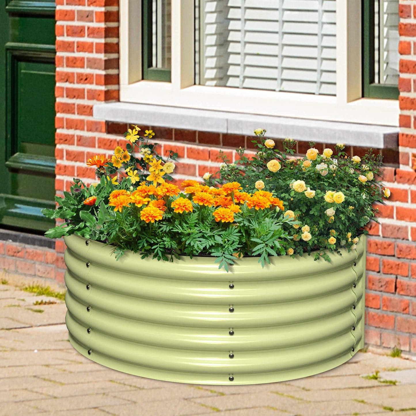 17" Tall Decorative Semi-Circle Raised Garden Bed Kits