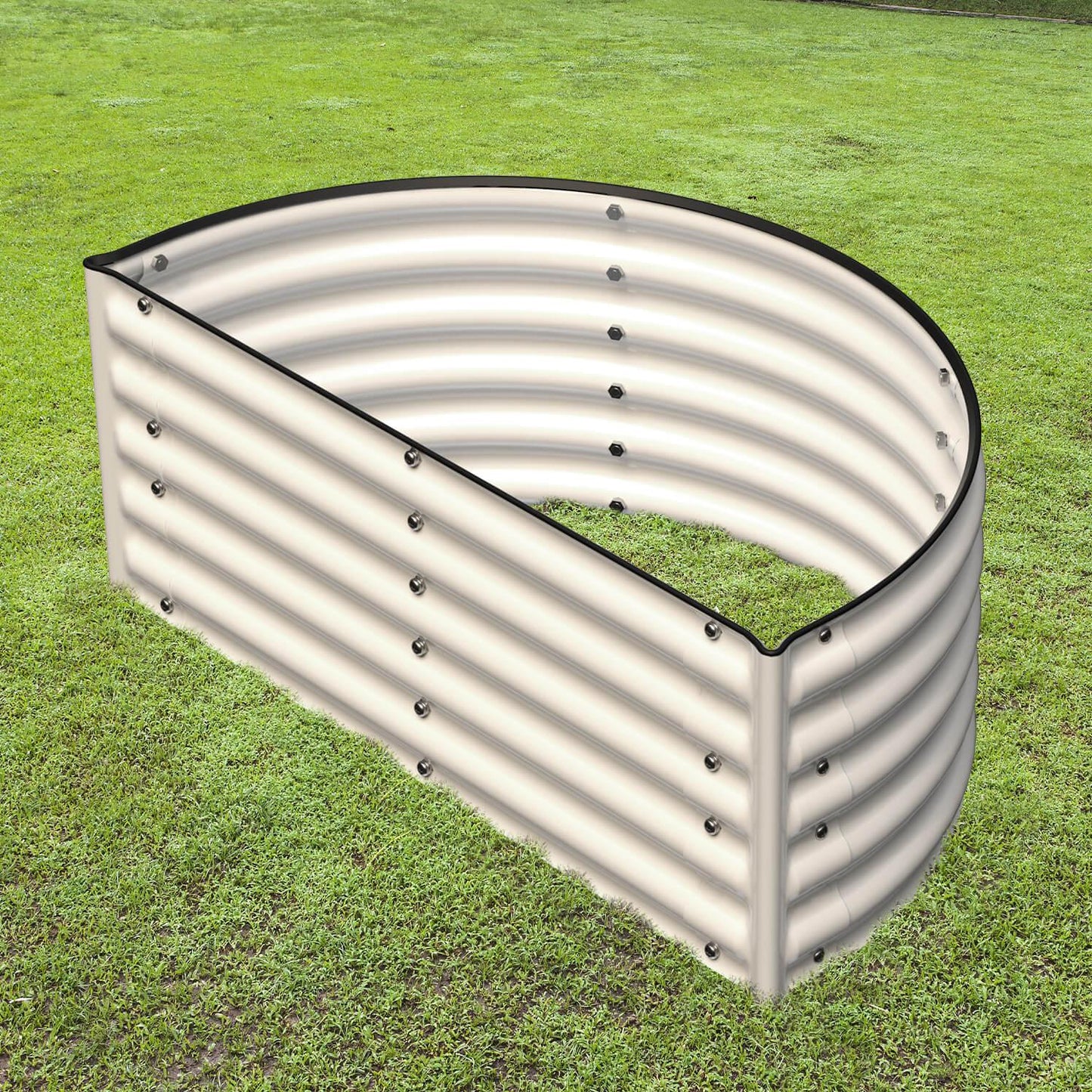 17" Tall Decorative Semi-Circle Raised Garden Bed Kits